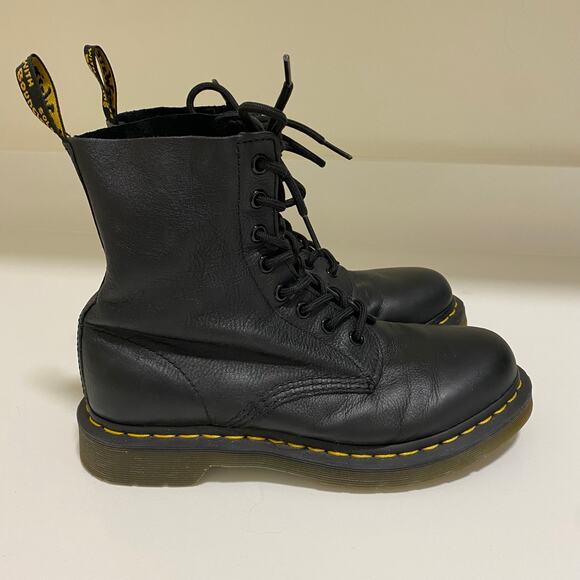 Dr. Martens Black Leather Boots - Picture 3 of 10